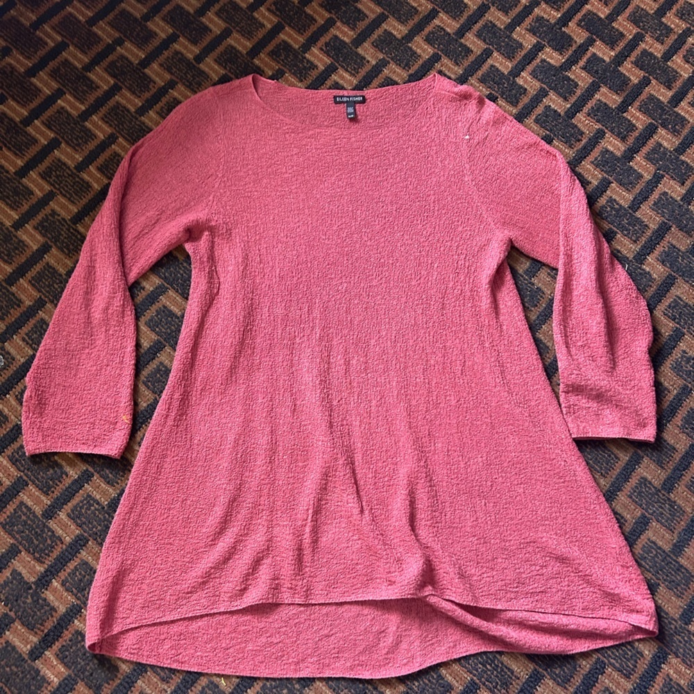 Eileen fisher medium linen dress Women's Pink Top
